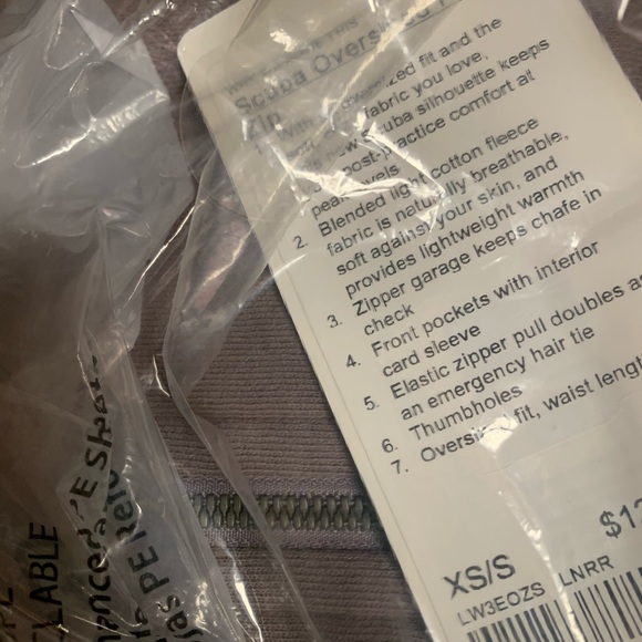 🍋LULULEMON SCUBA OVERSIZED FULL ZIP HOODIE/JACKET-XS/S, M/L, XL/XXL-LUNAR ROCK - Picture 7 of 12